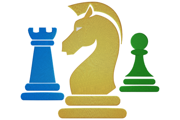 A Chess Pieces Embroidery Design Review for Business Use