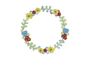 A Designer's Review of the Cute Flower Wreath Embroidery Design