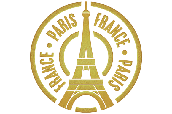 A Designer's Take on the Eiffel Tower Stamp Embroidery File