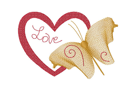 A Practical Review of the Heart, Butterfly, Love Embroidery Design