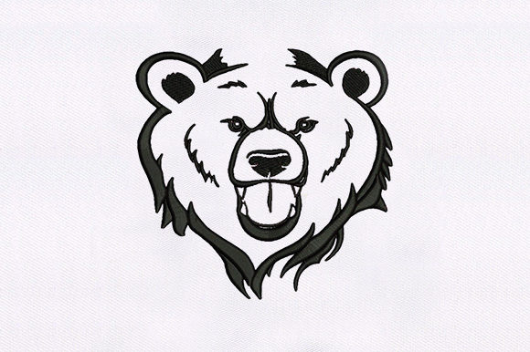 A Review: The Bear Face Embroidery Design for Boutique Apparel