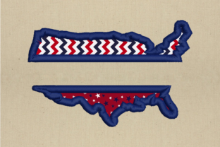 America Split Applique: A Versatile Independence Day Embroidery Design