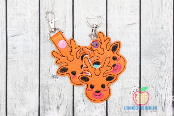 An Embroidery Designer's Craft Fair Review: Deer Buck Head Keyfob