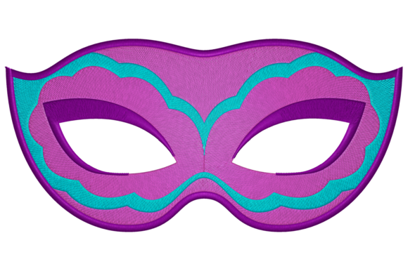 Carnival Mask Embroidery Design for Unique Personalized Gifts