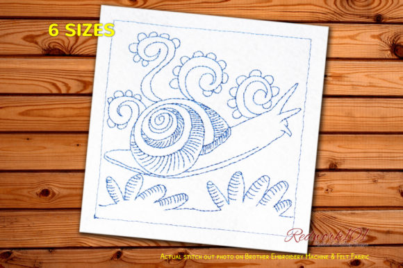 Embroidery Review: The Seasonal Potential of the White-lipped Snail Design