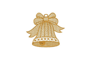 Lace Bell: A Delicate Ornament for Embroidered Keepsakes