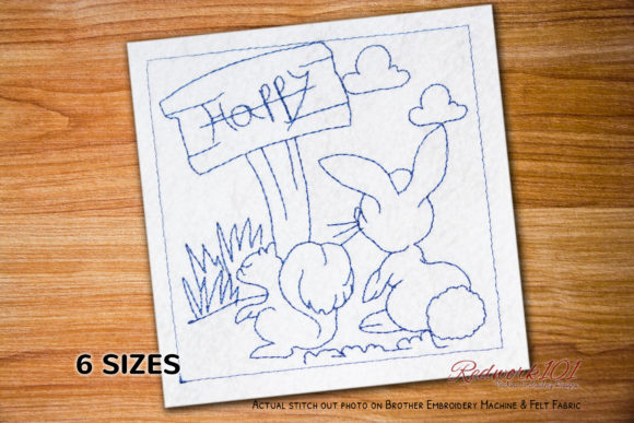 Redwork Bunny & Squirrel: A Spring Embroidery Review