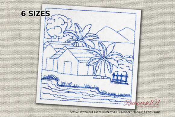 Reviewing Small Village House with River Redwork