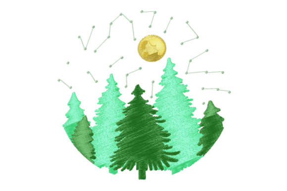 The Forest Embroidery Design: A Perfect Pattern for Personalized Gifts